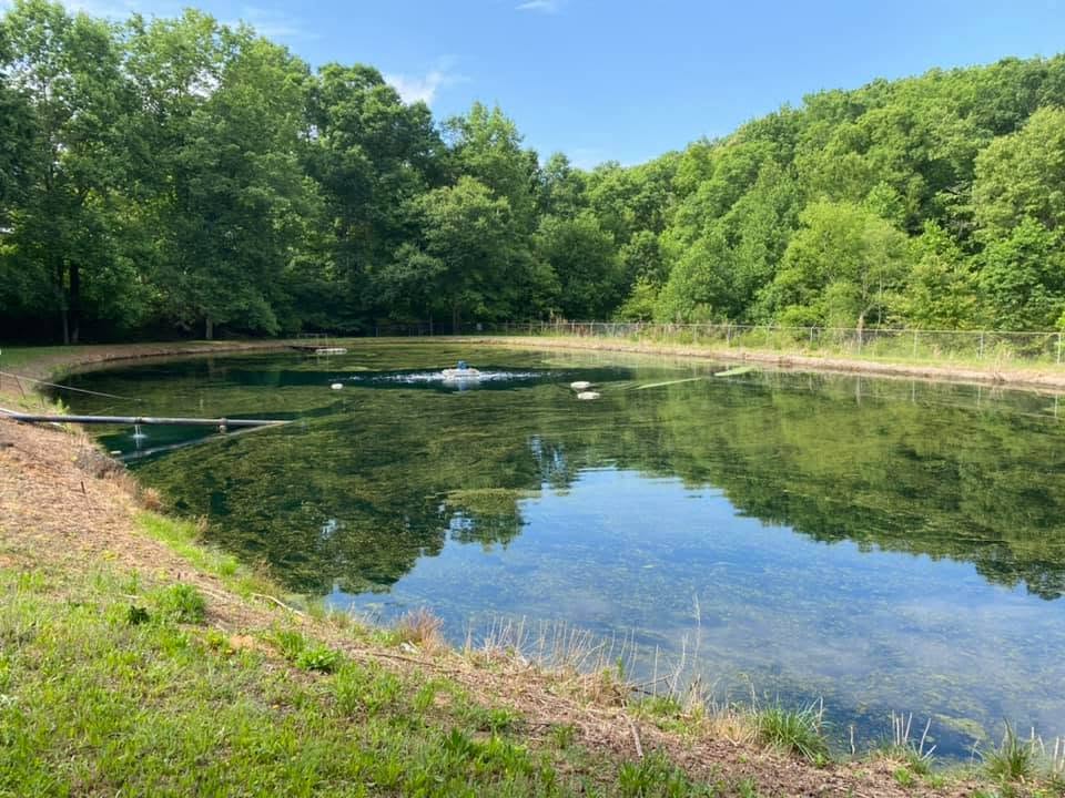 EMS lagoon wastewater treatment site.